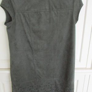 Faux Suede Shift Dress size L